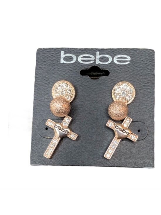 bebe Jewelry - Bebe Rose Gold Stud Earrings Set of 3